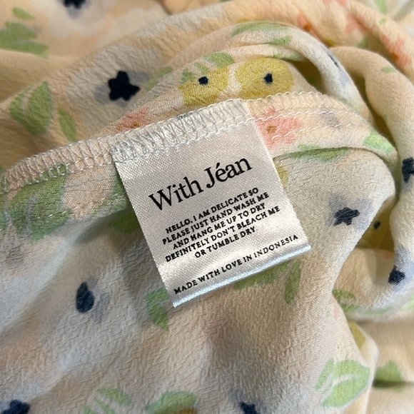 With Jéan Grazia Floral Mini Dress Size S - Picture 8 of 9